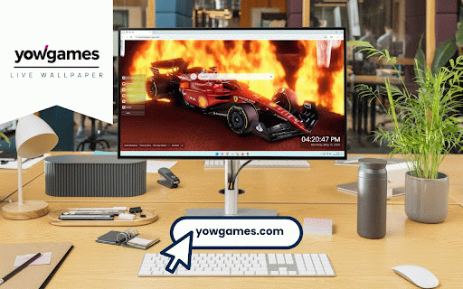 Ferrari F1 Car Live Wallpaper :: Ferrari F1 car with flaming wheels against dramatic backdrop of fire and ice contrasting elements.