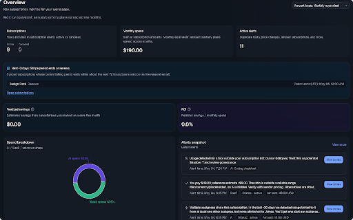GetSaaSWatch Browser Extension :: Detects SaaS and AI tool usage for security and governance.