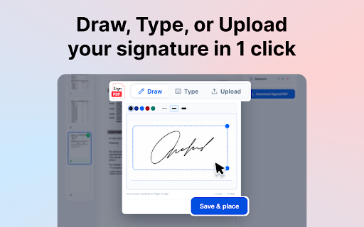 Sign PDF — Signature & eSign Tool :: Sign PDF files in your browser. Free, no signup. Right-click any PDF link to sign. Files never leave your device.