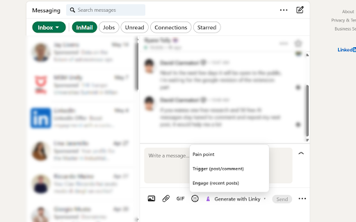 LinkyAssistant — Outreach Tool for LinkedIn :: LinkyAssistant — Context-Aware LinkedIn Outreach 🧙♂️
The message that gets a reply isn't the one with the right name in it.
It's…