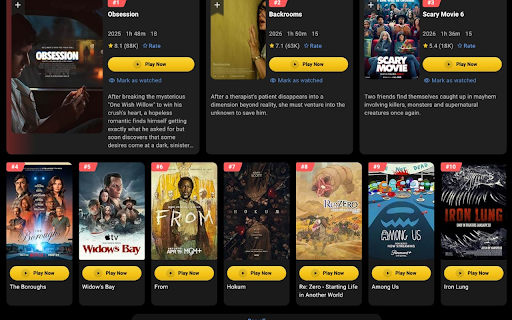 IMDBPlay :: Play movies and series from IMDb in a lightbox player via PlayIMDB, with built-in ad blocking.