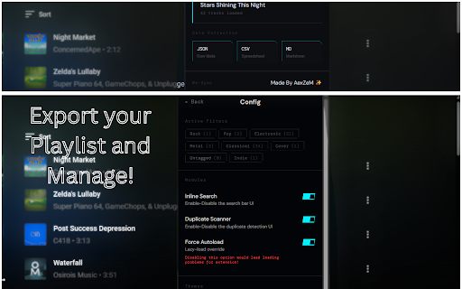 YT Music Playlist Enhancer :: Tag, search, and manage your YouTube Music playlists easily. Find duplicates and export your data.