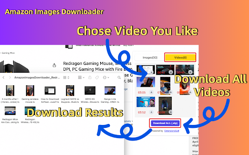 Amazon Images & Videos Downloader :: 1-click bulk download of Amazon product images & videos.