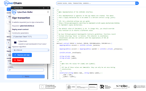 CyberChain Wallet :: A secure wallet for CyberChain blockchain