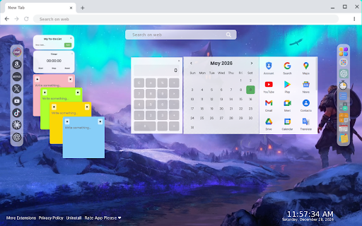 Aurora Winter Live Wallpaper :: Aurora Winter Live Wallpaper - Live HD video wallpaper for your Chrome new tab.