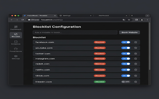 Focus Shield - Deep Work & Blocklist :: Keep away from digital distractions. Set blocklists and customizable focus timers to boost your productivity.