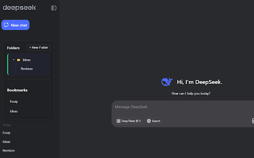 DeepSeek Organizer :: Organize your DeepSeek chats with folders and bookmarks