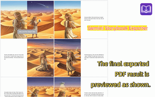 Gemini Storybook Exporter :: Export Gemini Storybook as images, PDF, and story video maker (coming soon).