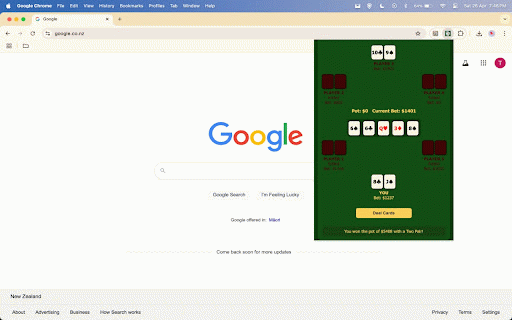 Poker By Tom :: Bring the excitement of Texas Hold'em straight to your browser — with no real money involved!
Poker Table is a streamlined,…