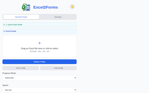 Excel2Forms - Web Form Automation :: Automate web form filling from Excel files.