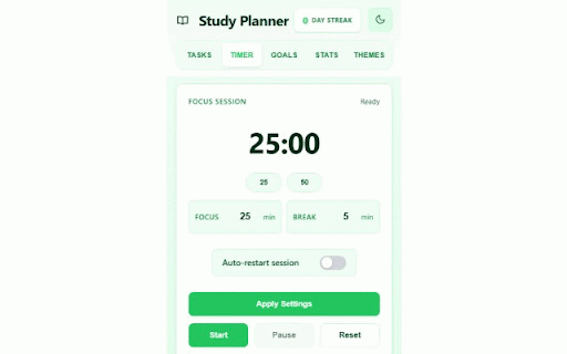 Study Planner- Todo list & pomodoro timer :: A great study planner and todo list for students, with no ads, and includes custom themes! Shows Stats and helps with productivity