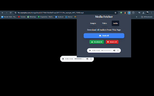 Media Fetcher :: Fetches Images/Videos etc from page