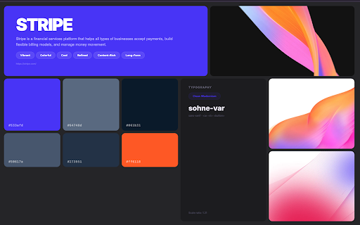 Stylescape Generator by 5Four :: Generate visual stylescapes from any website — colors, typography, imagery, layout & brand personality tags.