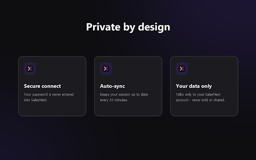 SalesNext :: Connect your account to SalesNext seamlessly