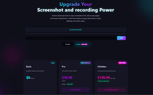 ScreenCast PRO - Smart Screenshot with Editing and Screen Recording :: Screen record, Screenshot visible part, full page, selected area or DOM with photo editor.