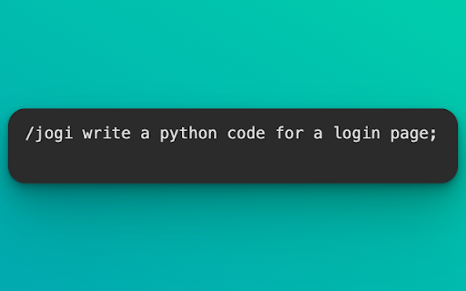 Jogi AI: Your Personal AI Assistant :: Use OpenAI to generate text, translate languages, and write code on any website.