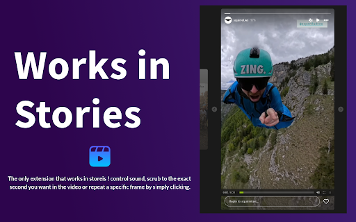 Instagram Media Controls (For Videos,Photos & Stories) :: Adds Media Controls to Instagram like a Video scrubber and images zoom+download