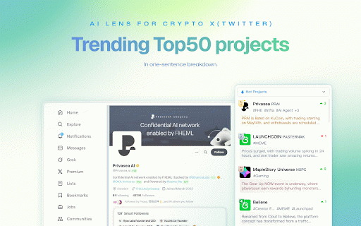OmniCrypto — AI Lens for Crypto X(Twitter) :: Unlock the Power of Crypto Analytics,精准识别、深度洞察、快速决策 —— 你的最佳crypto数据分析工具!