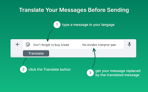 WhatsApp Translator :: Use WhatsApp Translator to translate messages with one click. Enjoy seamless translation on WhatsApp with auto-translate feature.