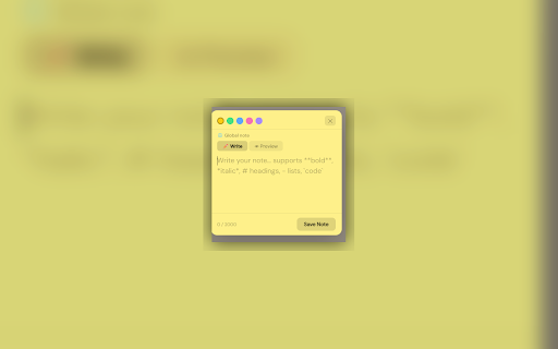 NoteNest :: Site-aware sticky notes that follow you across the web. Pin, sync, and organize notes per page or globally — with markdown support.