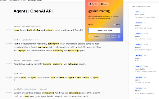 AI Guided Reading :: AI-powered reading layer that transforms articles into structured, easy-to-understand text