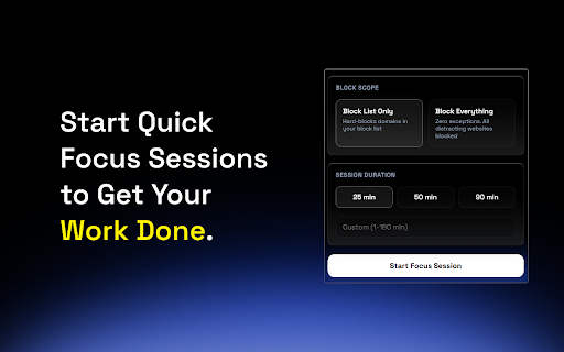 GYLB: Focus, Block & Schedule :: GetYourLifeBack (GYLB): website blocker, focus timer, work schedule, Shorts/feed control, posture reminder, wellbeing breaks.
