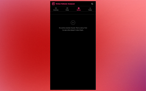 Vivies Follower Analyzer for Instagram :: Personal analytics dashboard for Instagram - view your own post engagement, story statistics, and follower information.