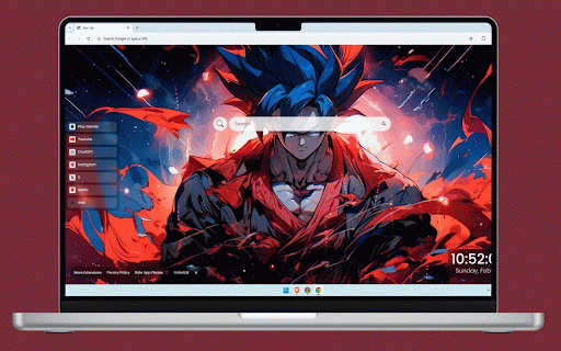 Goku Dragon Ball Live Wallpaper :: Goku powers up in battle stance, surrounded by intense red and blue energy effects in this dynamic Dragon Ball artwork.