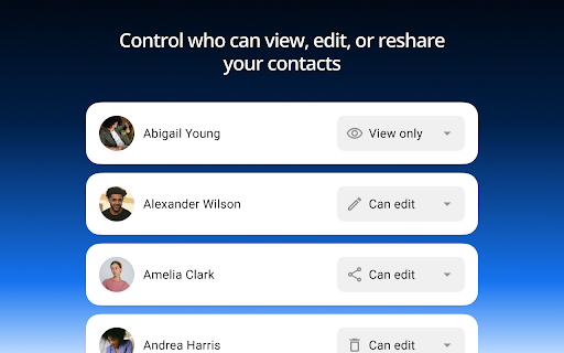 Share Google Contacts - SharedContacts.com :: SharedContacts.com Extension