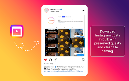 Instagram Posts Downloader :: Use this extension to Download single or multiple Instagram posts from any profile you can view.
