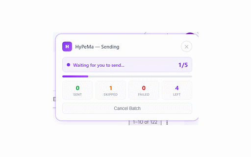 HyPeMa — Precise Email Outreach :: Cold emails that actually get replies. AI researches each lead, writes a unique email, drops it in your Gmail. Done.