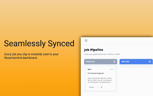 Resumemind Job Clipper :: Save jobs and tailor your resume instantly.