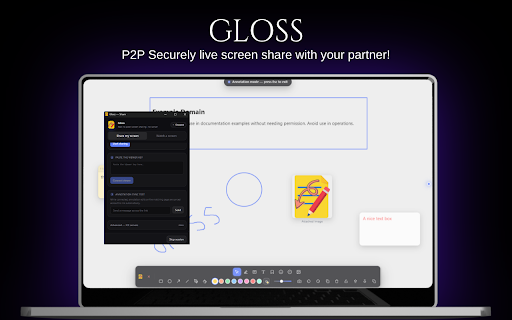 Gloss — Your web, annotated & shared. :: Your personal knowledge layer for the internet. Highlight, note, and draw on any page — then share your screen live.