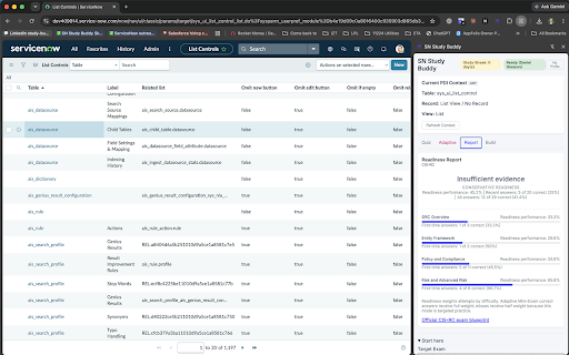 SN Study Buddy :: ServiceNow certification study software with quizzes, adaptive mini-exams, reports, and PDI-aware practice.