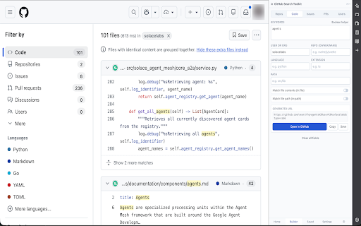 GitHub Search Toolkit (Unofficial) :: Unofficial. Compose, save, and launch GitHub search URLs with qualifier helpers. Not affiliated with GitHub.