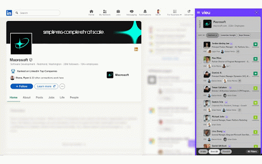 Vieu Chrome Extension - Get introduced to your buyers :: Find warm intro paths across your network and turn them into introductions to your buyers.