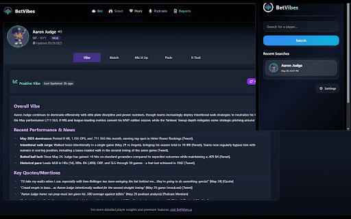 ContextPro Scout :: Get instant player vibe reports from anywhere on the web