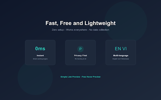 Simple Link Preview — Free Hover Preview & URL Inspector :: 🔗 Free & fast link preview on hover! See thumbnail, title, domain & SSL status before clicking any link. Simple & lightweight.