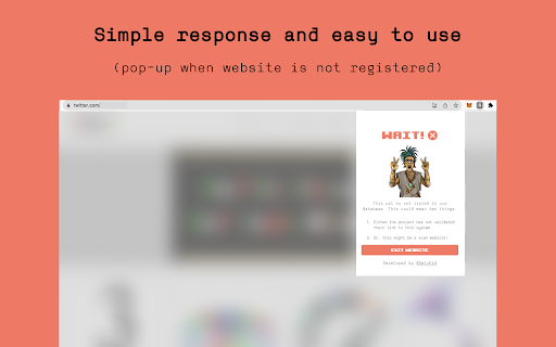 Solana Genuine Link :: A browser extension for checking websites that had been registered to the database of DelyKid.