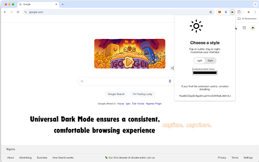 Universal Dark Mode for Social Media :: Automatically applies a customizable dark mode to all websites, providing a consistent and eye-friendly experience.