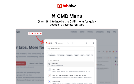 Tabhive :: Organize and manage your tabs in a structured, efficient way