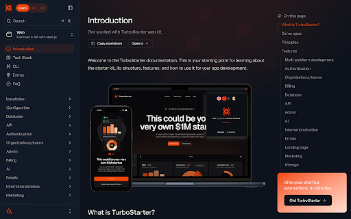 TurboStarter :: TurboStarter is your all-in-one toolkit to quickly build scalable web, mobile, and browser extension applications. With built-in AI…