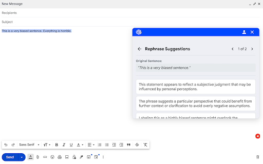 CogbiasAI :: Cognative bias detection in your browser