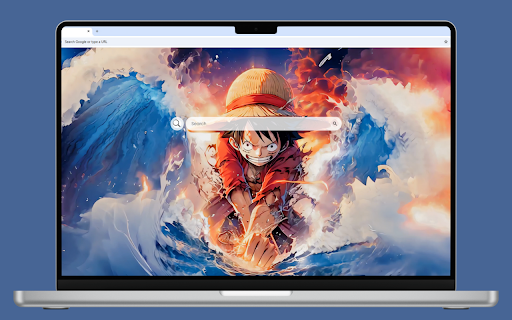 Monkey D. Luffy Live Wallpaper :: Luffy strikes the water with power, splitting it in two with his incredible strength.