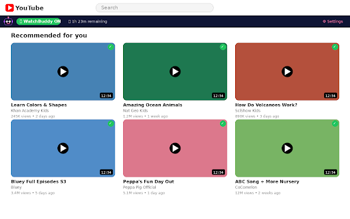 WatchBuddy — Safe YouTube for Kids :: AI-powered YouTube safety for kids. Smart content filtering, time limits, and parental controls.