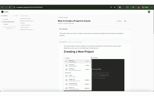 Capture :: Turn any workflow into a step-by-step guide