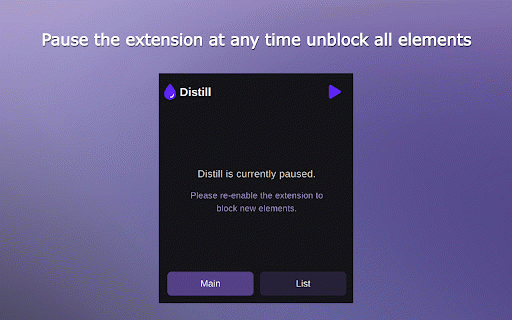 Distill - Element Blocker :: Block elements on any website