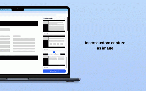 Video2Slides :: Turn video into PDF slides, totally free to use. All processing happens securely in your browser.