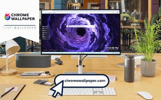 Purple Storm Vortex Thunder Live Wallpaper :: Hypnotic purple storm vortex with swirling clouds and electric atmosphere.