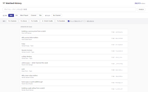YouTube Watched Hider :: Hide videos you've already watched from YouTube recommendations, search results, and related videos